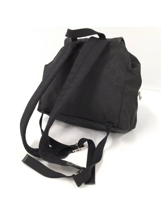Gucci Backpack Nylon Leather Black main image 3